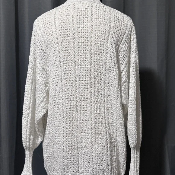 BKE White Knit Cardigan - Picture 2 of 6